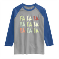 Funny Fa La La 8 Christmas Carol Song Holiday Raglan Shirt - Wonder Print Shop