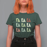 Funny Fa La La 8 Christmas Carol Song Holiday T Shirt For Women - Wonder Print Shop