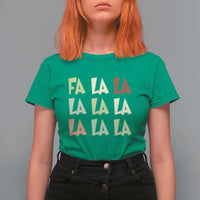 Funny Fa La La 8 Christmas Carol Song Holiday T Shirt For Women - Wonder Print Shop