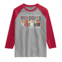 Funny Christmas Labor And Delivery Nurse Raglan Shirt We Wrap The Cutest Presents L&D Nurse - Wonder Print Shop