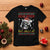 Funny Christmas Skeleton T Shirt Dead Inside But Jolly AF Santa Hat - Wonder Print Shop