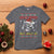 Funny Christmas Skeleton T Shirt Dead Inside But Jolly AF Santa Hat - Wonder Print Shop