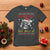 Funny Christmas Skeleton T Shirt Dead Inside But Jolly AF Santa Hat - Wonder Print Shop