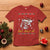 Funny Christmas Skeleton T Shirt Dead Inside But Jolly AF Santa Hat - Wonder Print Shop