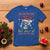 Funny Christmas Skeleton T Shirt Dead Inside But Jolly AF Santa Hat - Wonder Print Shop