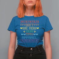 Funny LGBT Christmas T Shirt For Women Don't We Now Our Gay Apparel Rainbow Unicorn - Wonder Print Shop