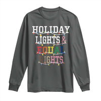 Funny Feminist LGBT Christmas Long Sleeve Shirt Holiday Lights And Equal Rights Led Lights