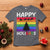 Funny LGBT Christmas T Shirt Happy Holigays Rainbow Stripes Unicorn Santa - Wonder Print Shop