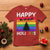 Funny LGBT Christmas T Shirt Happy Holigays Rainbow Stripes Unicorn Santa - Wonder Print Shop