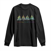 Funny Christmas LGBT Long Sleeve Shirt Merry And Pride Rainbow Xmas Tree