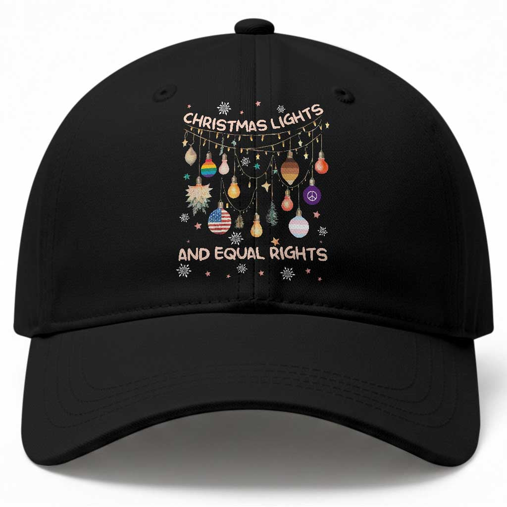 Christmas Lights And Equal Rights LGBTQ Baseball Cap