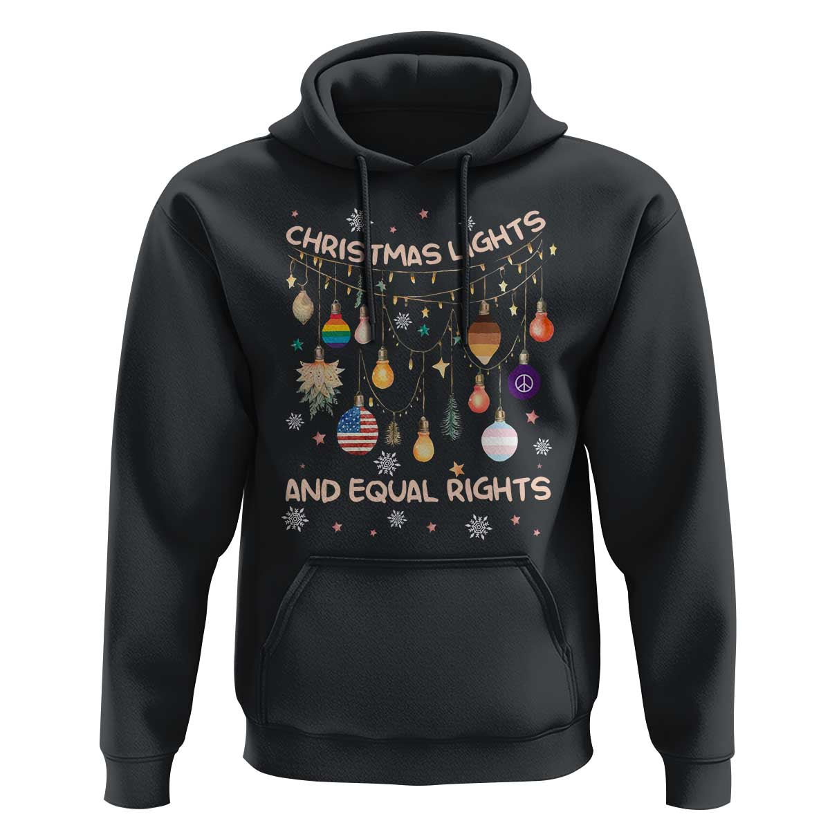 Christmas Lights And Equal Rights LGBTQ Hoodie