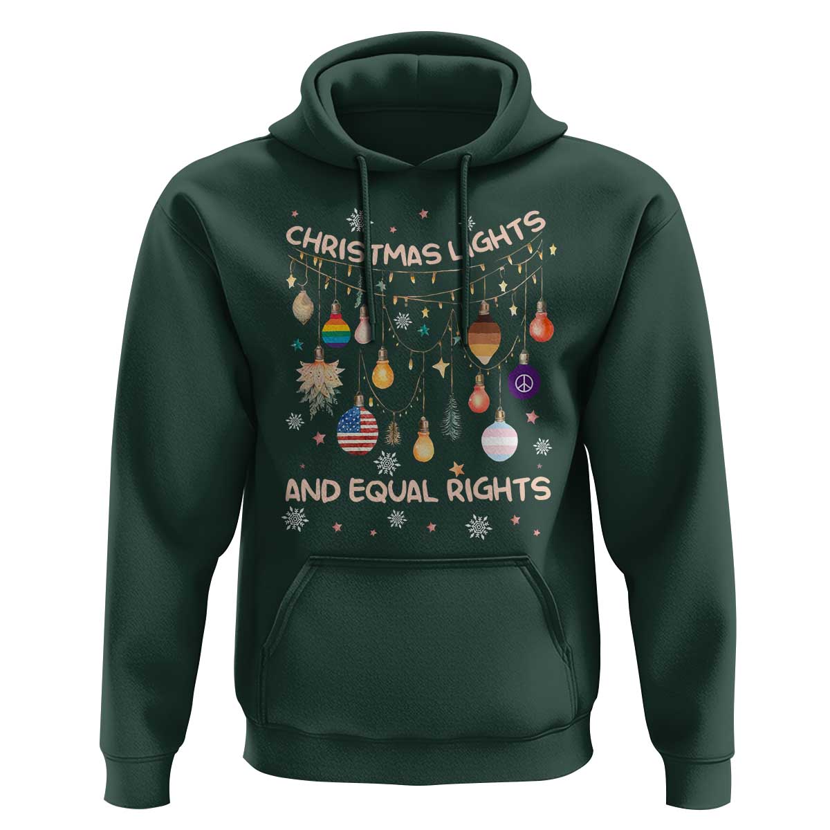 Christmas Lights And Equal Rights LGBTQ Hoodie