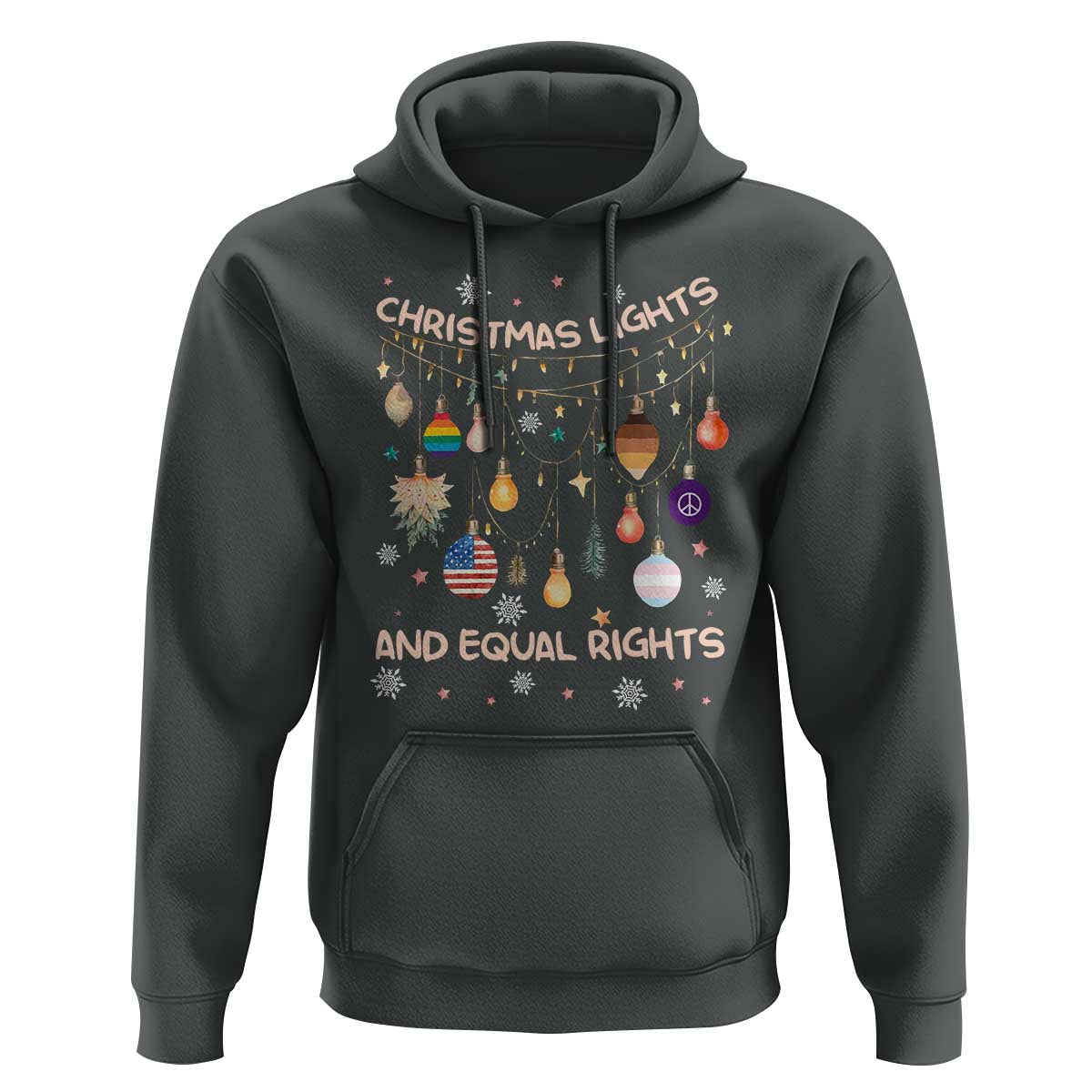 Christmas Lights And Equal Rights LGBTQ Hoodie