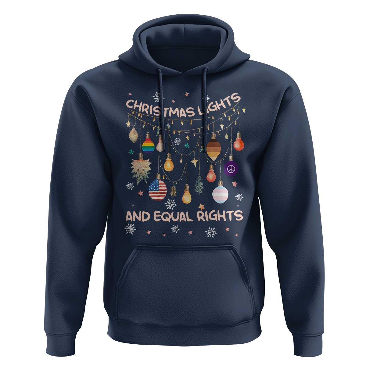 Christmas Lights And Equal Rights LGBTQ Hoodie