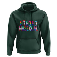 Funny LGBTQ Christmas Hoodie Ho Ho Ho Mosexual LGBT Flag
