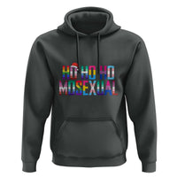 Funny LGBTQ Christmas Hoodie Ho Ho Ho Mosexual LGBT Flag
