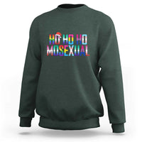 Funny LGBTQ Christmas Sweatshirt Ho Ho Ho Mosexual LGBT Flag - Wonder Print Shop