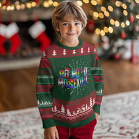 Funny LGBT Xmas Ugly Christmas Sweater Ho Ho Ho Mosexual LGBT Flag - Wonder Print Shop