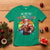 Funny Christmas LGBT T Shirt Ho Ho Ho Mosexual Rainbow Santa - Wonder Print Shop