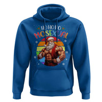 Funny Christmas LGBT Hoodie Ho Ho Ho Mosexual Rainbow Santa