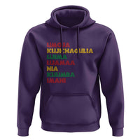 Seven Principles Of Kwanzaa African Nguzo Saba Hoodie