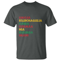 Seven Principles Of Kwanzaa African Nguzo Saba T Shirt - Wonder Print Shop