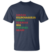 Seven Principles Of Kwanzaa African Nguzo Saba T Shirt - Wonder Print Shop