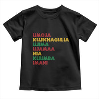 Seven Principles Of Kwanzaa African Nguzo Saba Toddler T Shirt