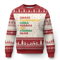 Seven Principles Of Kwanzaa African Nguzo Saba Ugly Christmas Sweater - Wonder Print Shop