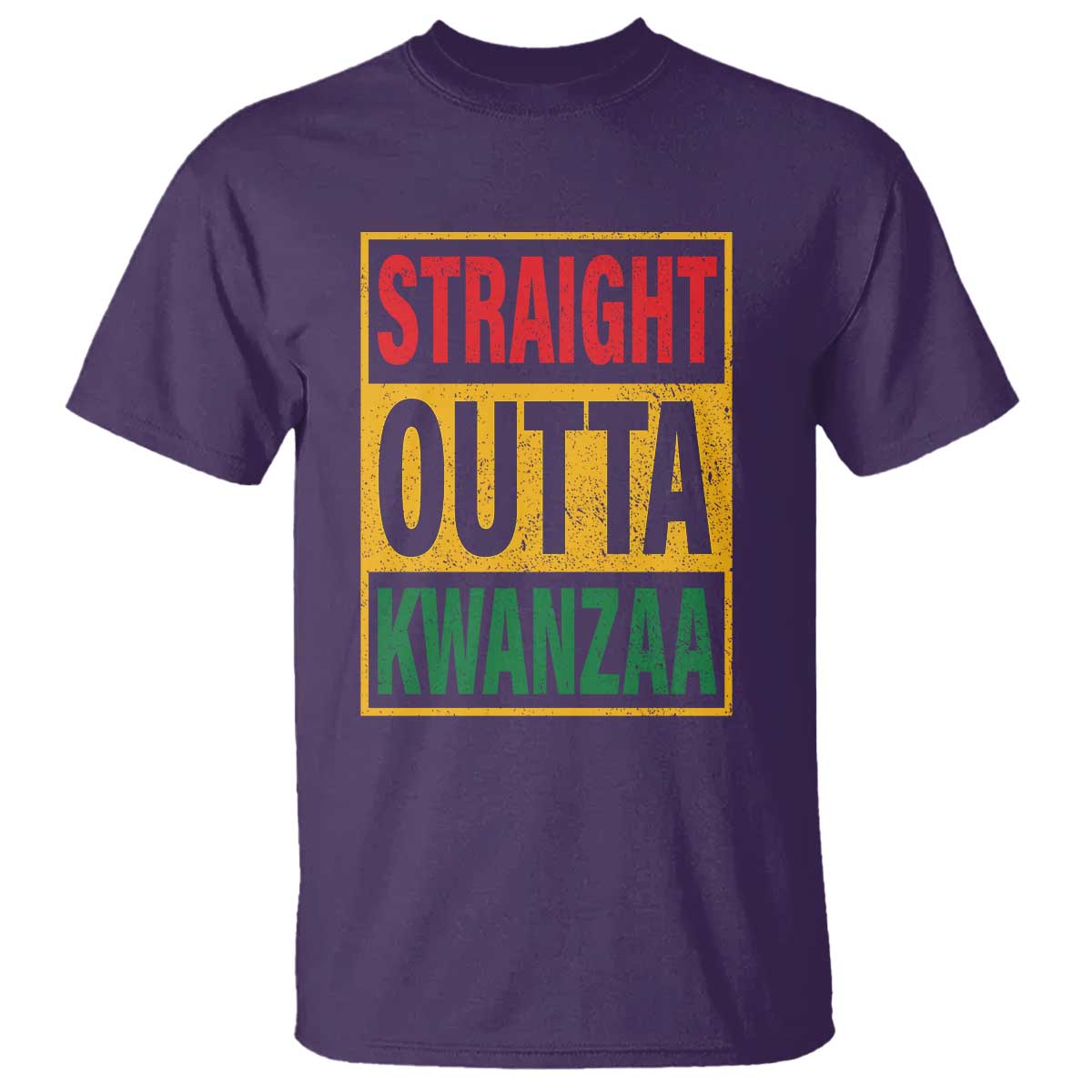 Funny Straight Outta Kwanzaa African American Heritage T Shirt - Wonder Print Shop