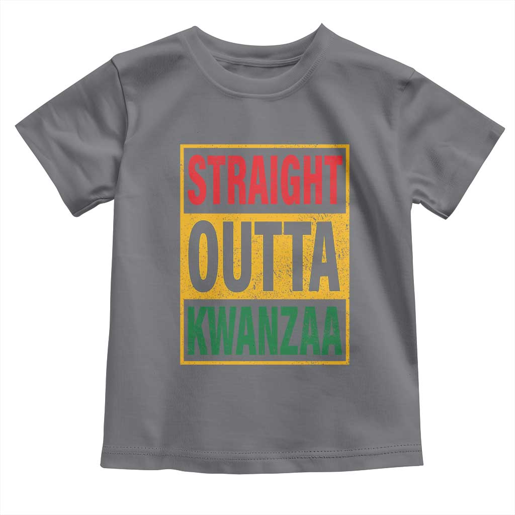 Funny Straight Outta Kwanzaa African American Heritage Toddler T Shirt