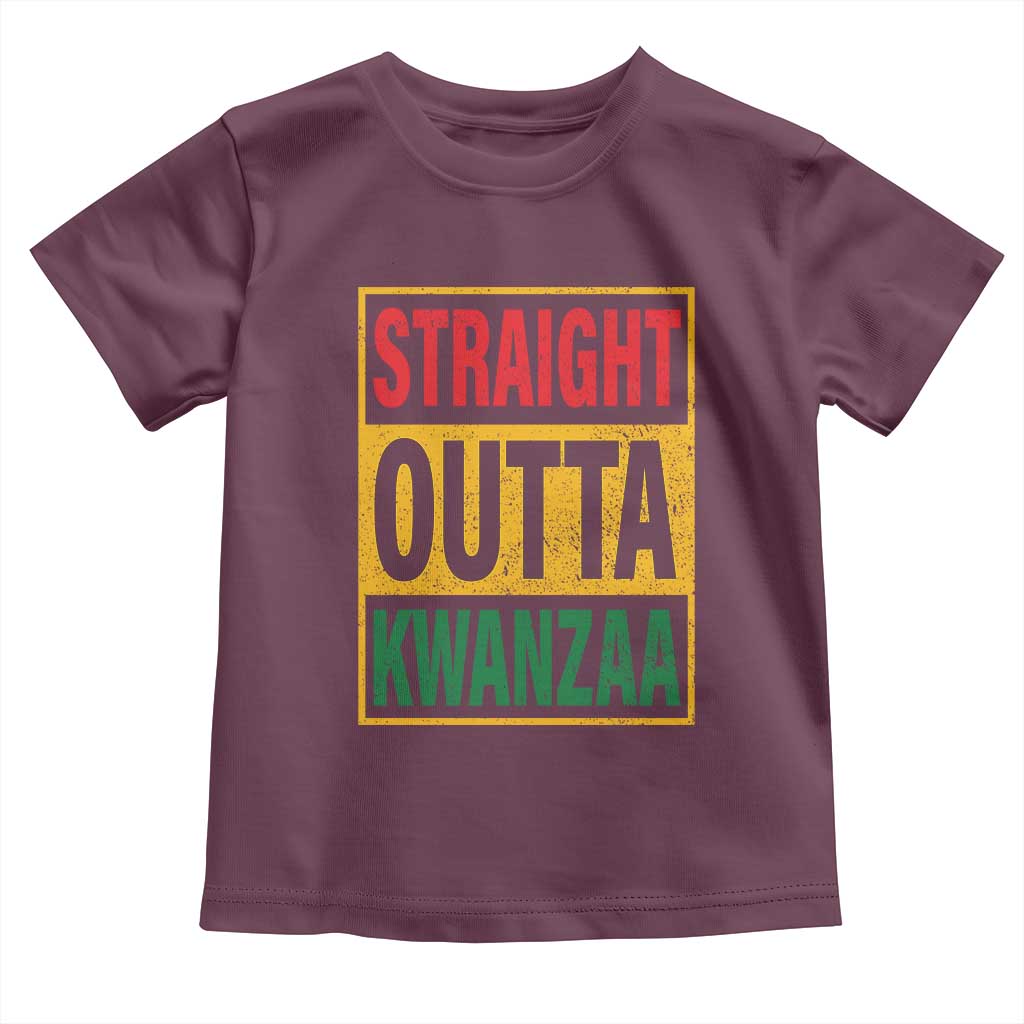 Funny Straight Outta Kwanzaa African American Heritage Toddler T Shirt
