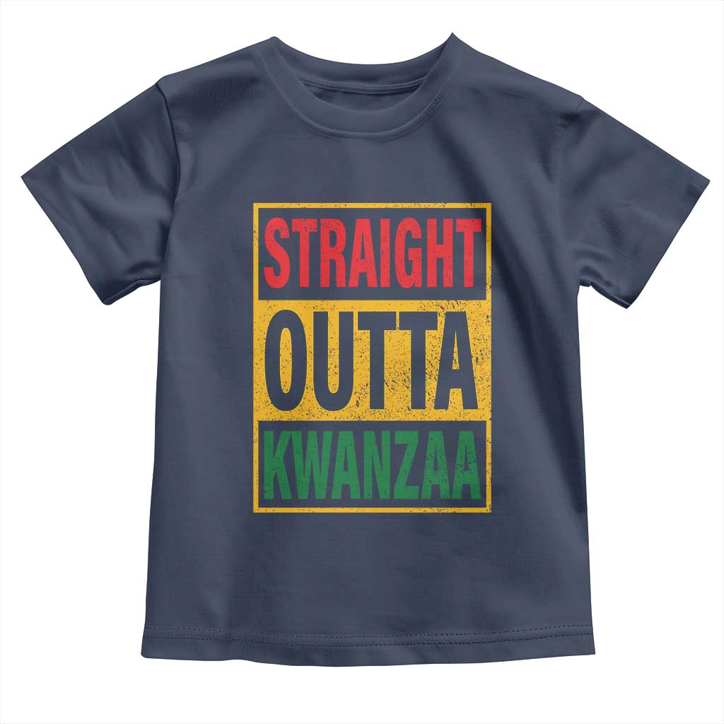 Funny Straight Outta Kwanzaa African American Heritage Toddler T Shirt
