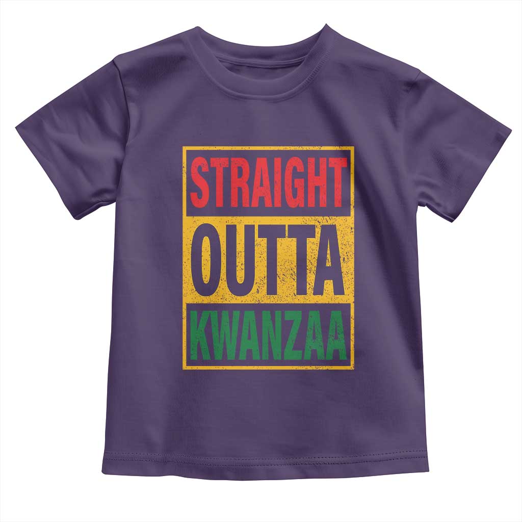 Funny Straight Outta Kwanzaa African American Heritage Toddler T Shirt