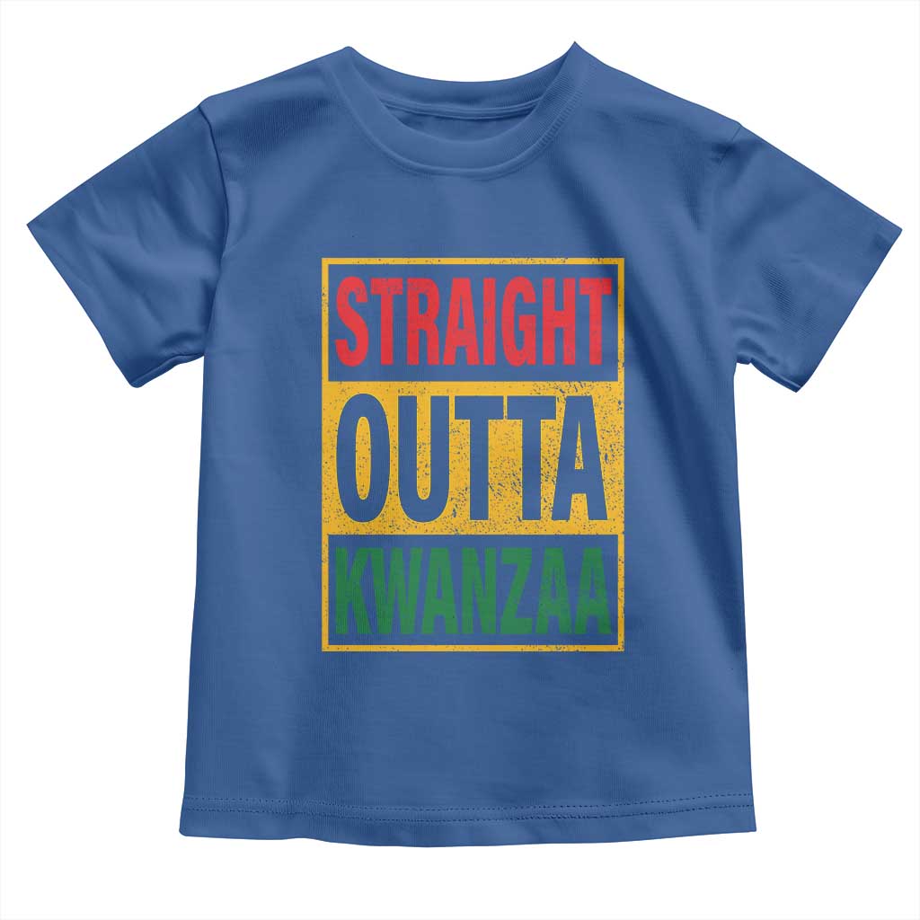 Funny Straight Outta Kwanzaa African American Heritage Toddler T Shirt