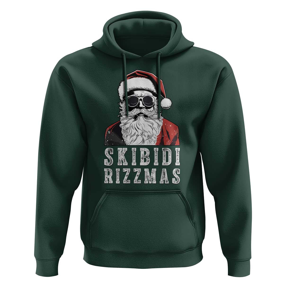 Funny Christmas Santa Hoodie Skibidi Rizzmas Cool Charisma Rizz Santa Claus