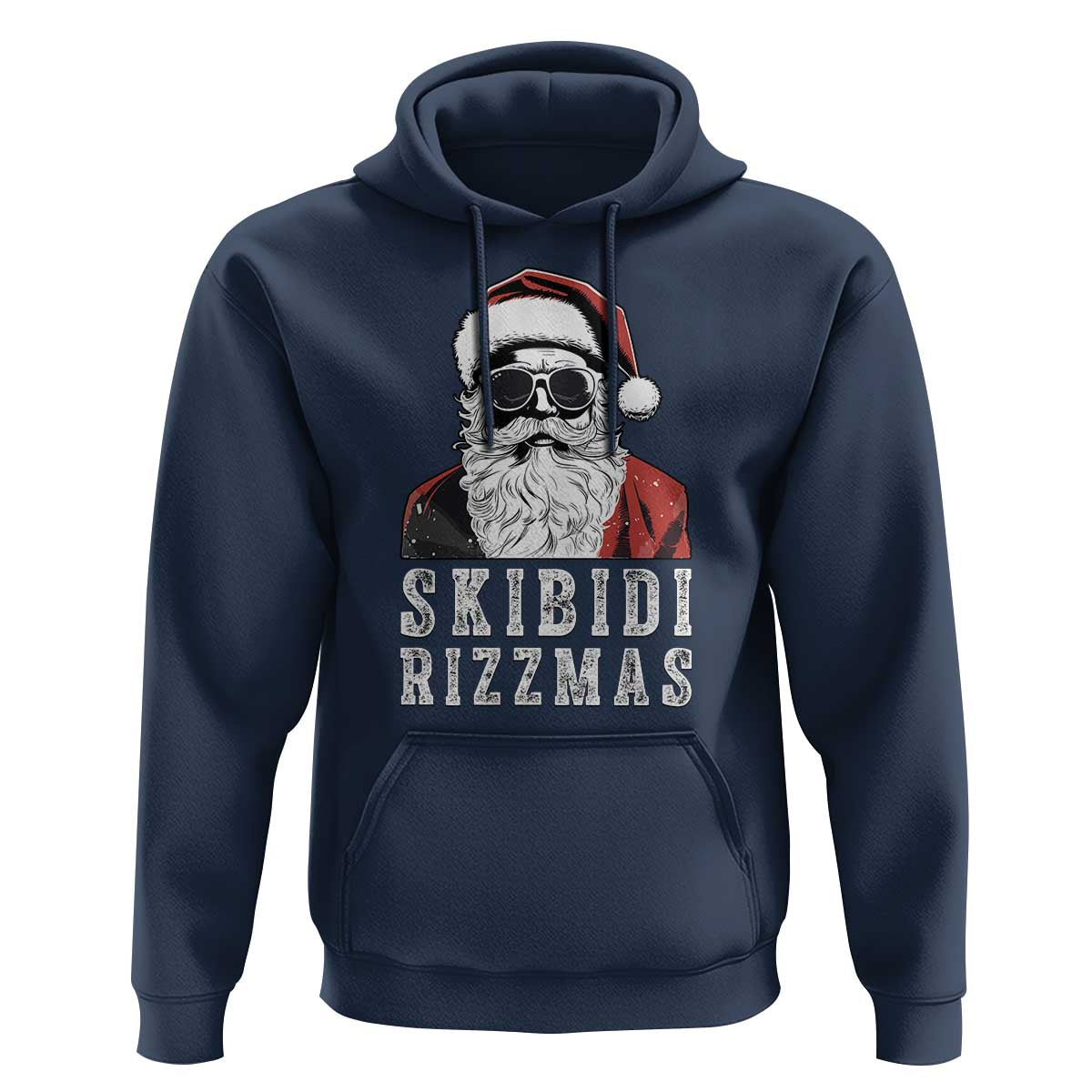 Funny Christmas Santa Hoodie Skibidi Rizzmas Cool Charisma Rizz Santa Claus