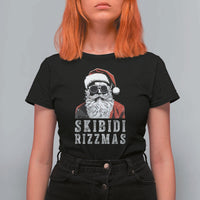 Funny Christmas Santa T Shirt For Women Skibidi Rizzmas Cool Charisma Rizz Santa Claus - Wonder Print Shop