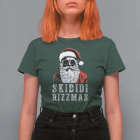 Funny Christmas Santa T Shirt For Women Skibidi Rizzmas Cool Charisma Rizz Santa Claus - Wonder Print Shop