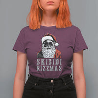 Funny Christmas Santa T Shirt For Women Skibidi Rizzmas Cool Charisma Rizz Santa Claus - Wonder Print Shop