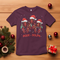 Funny Christmas Cajun Louisiana T Shirt Roux-Dolph Crawfish Reindeers Santa Hat - Wonder Print Shop