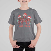 Funny Christmas Cajun Louisiana T Shirt For Kid Roux-Dolph Crawfish Reindeers Santa Hat - Wonder Print Shop