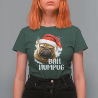 Funny Christmas Pug Dog T Shirt For Women Bah Humpug Humbug Cute Pet - Wonder Print Shop