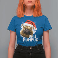 Funny Christmas Pug Dog T Shirt For Women Bah Humpug Humbug Cute Pet - Wonder Print Shop