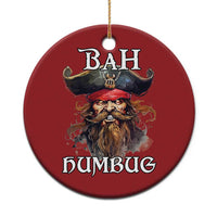 Funny Bah Humbug Xmas Pirate Christmas Ornament - Wonder Print Shop