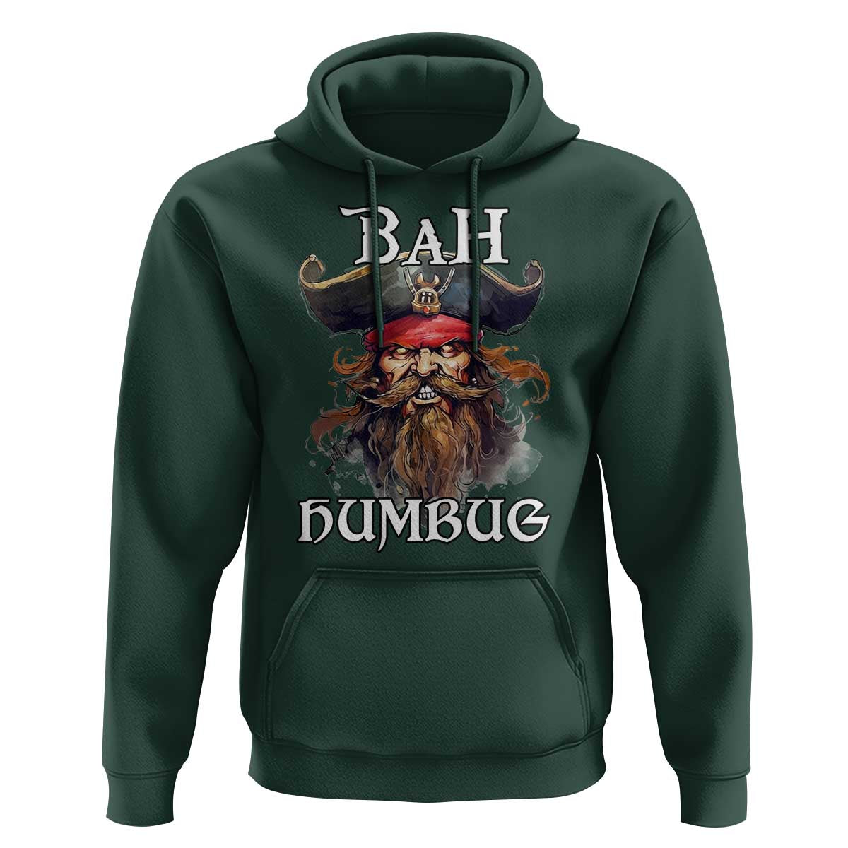 Funny Bah Humbug Christmas Pirate Hoodie