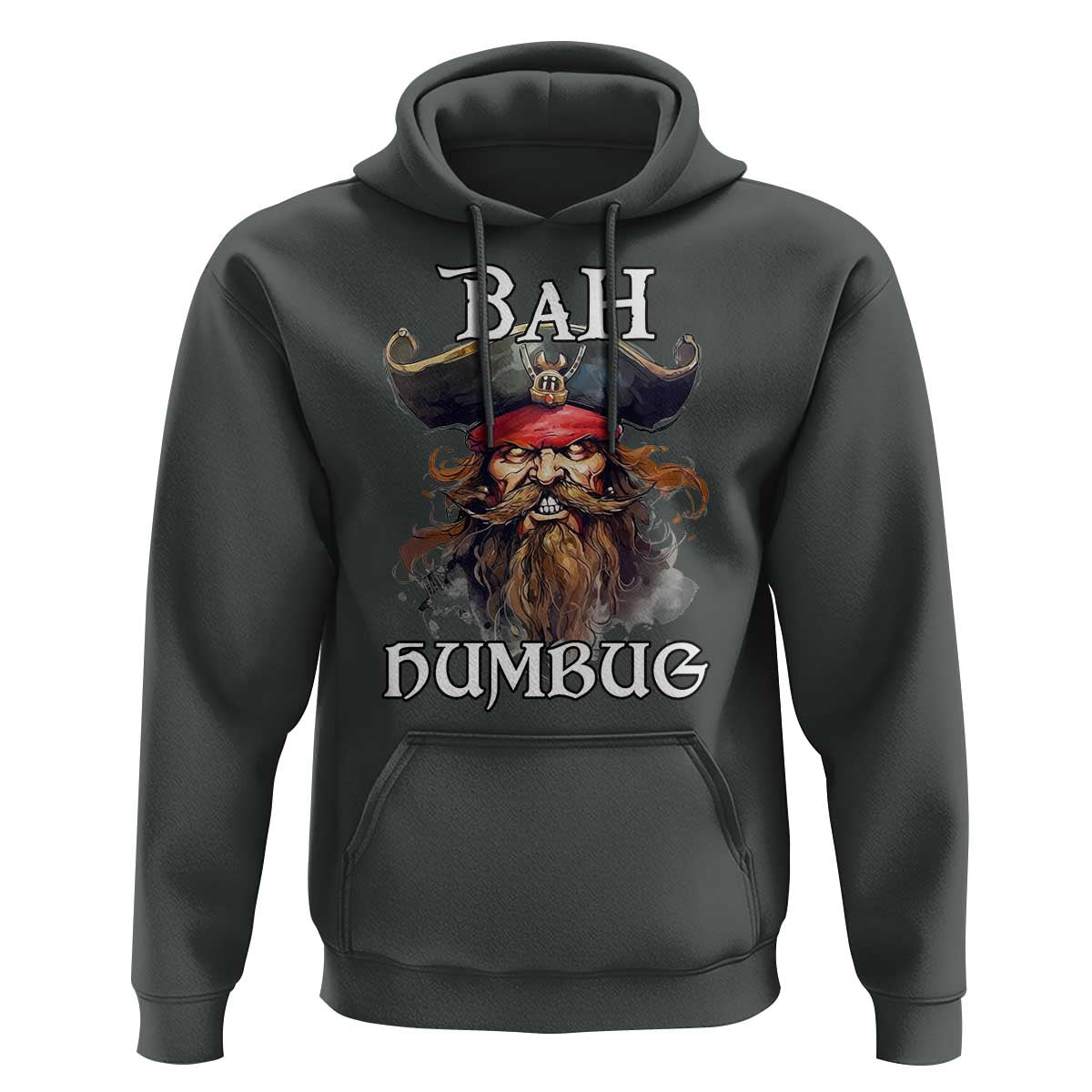 Funny Bah Humbug Christmas Pirate Hoodie