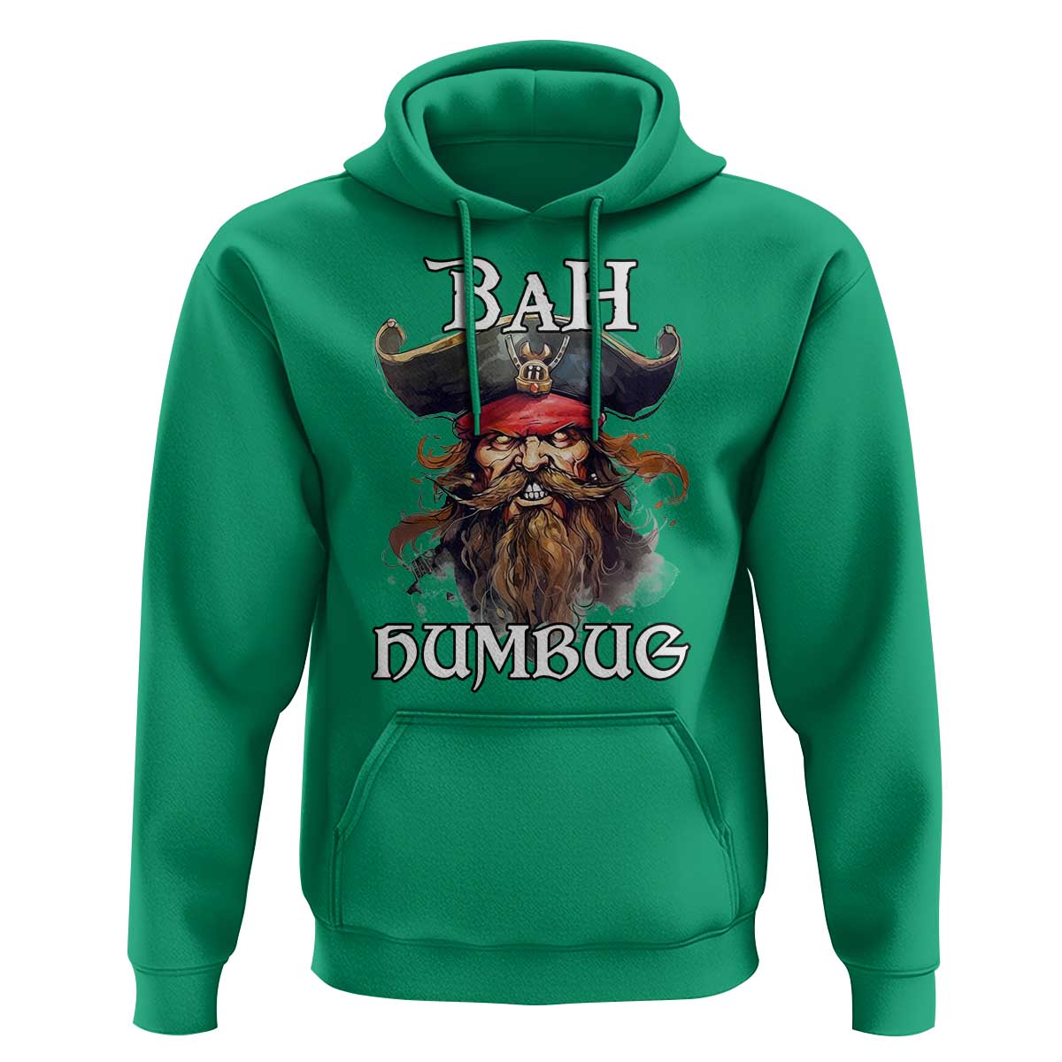 Funny Bah Humbug Christmas Pirate Hoodie