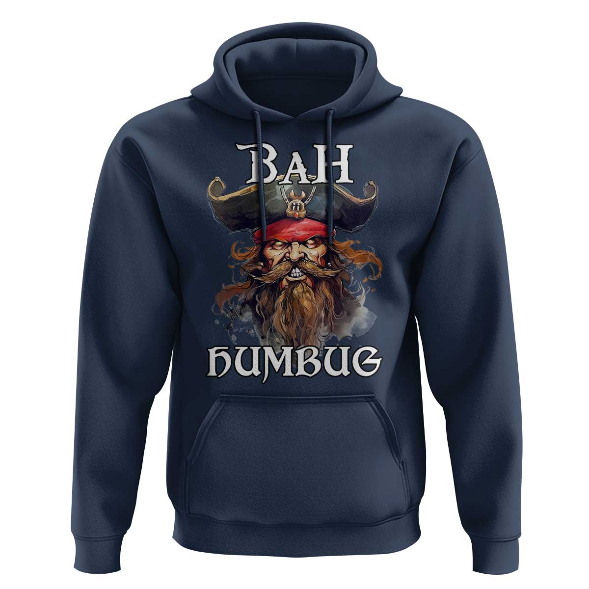 Funny Bah Humbug Christmas Pirate Hoodie